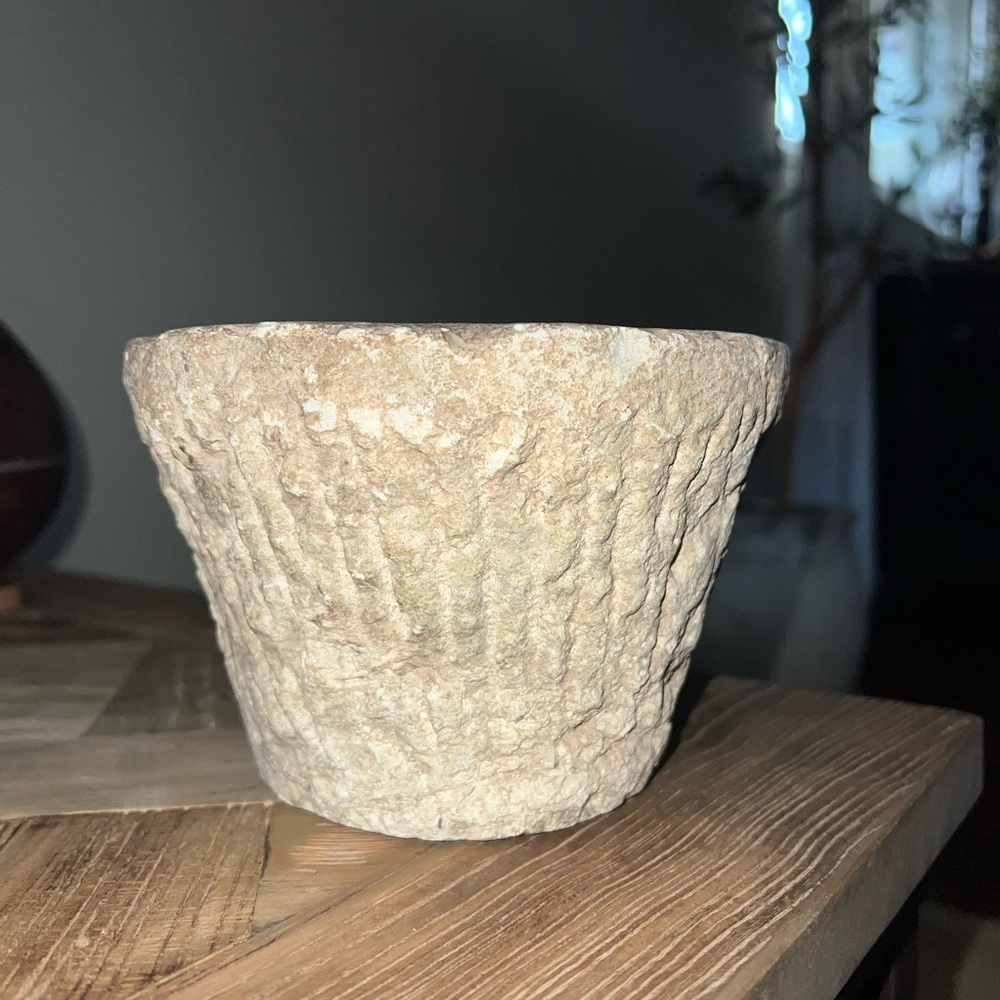 Rustic Textured Ceramic Pot